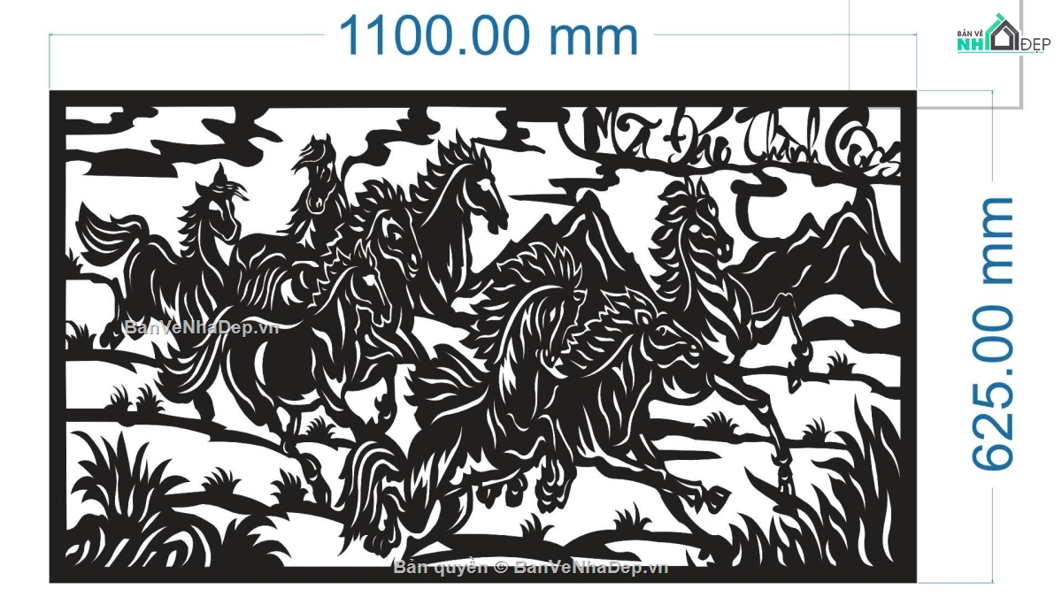 tranh mã đáo thành công cnc,mã đáo thành công,tranh cnc