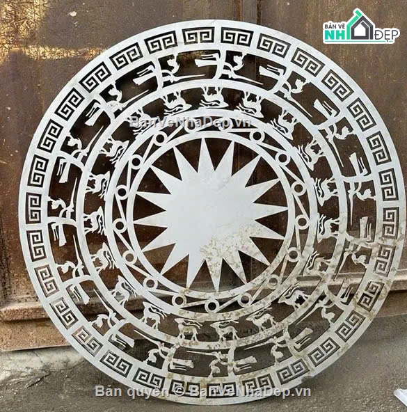 File dxf trống đồng cnc,trống dxf,trống đồng cnc