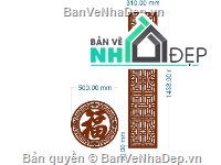 cnc vách ngăn,chữ thọ cnc,vách cnc,File vách ngăn cnc,cnc chữ thọ