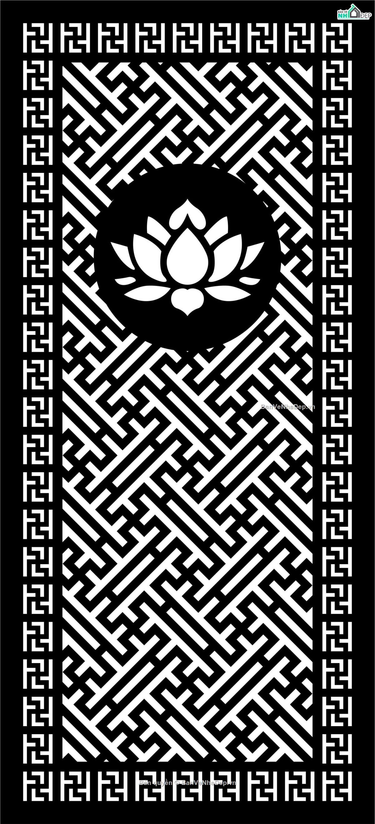 hoa sen cnc,vách hoa sen cnc,vách thờ cnc hoa sen