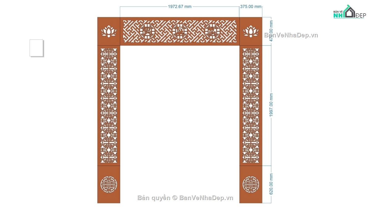 vách thờ,vách cnc,cnc phúc lộc thọ
