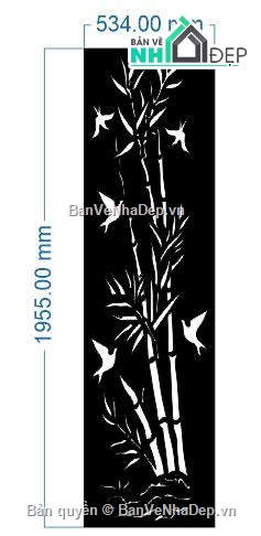 cnc vách,cnc vách trúc,trúc cnc,vách trúc chim