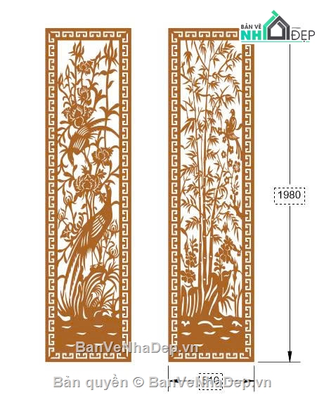 vách cnc,File dxf vách,cnc vách trúc,File vách cnc dxf