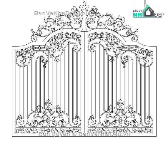 cổng phụ,cổng 2 cánh uốn,cổng chính cổng phụ,cổng chính phụ 2 cánh