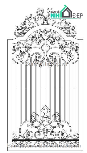 cổng phụ,cổng 2 cánh uốn,cổng chính cổng phụ,cổng chính phụ 2 cánh