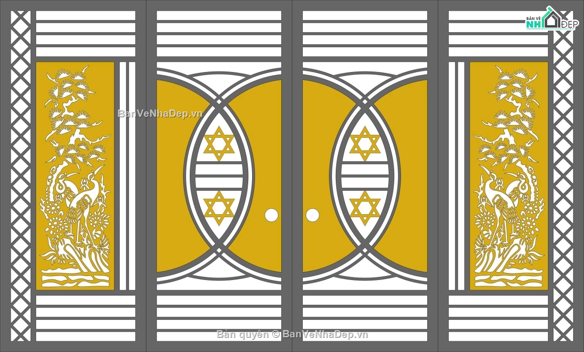 cổng 4 cánh cnc,File cnc cổng 4 cánh,cổng 4  cánh cnc,cổng tùng
