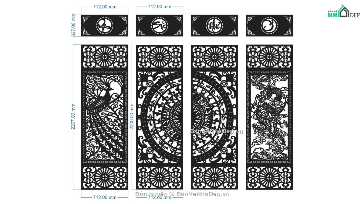 vạn sự như ý,cổng cá vạn sự như ý,cổng chim công