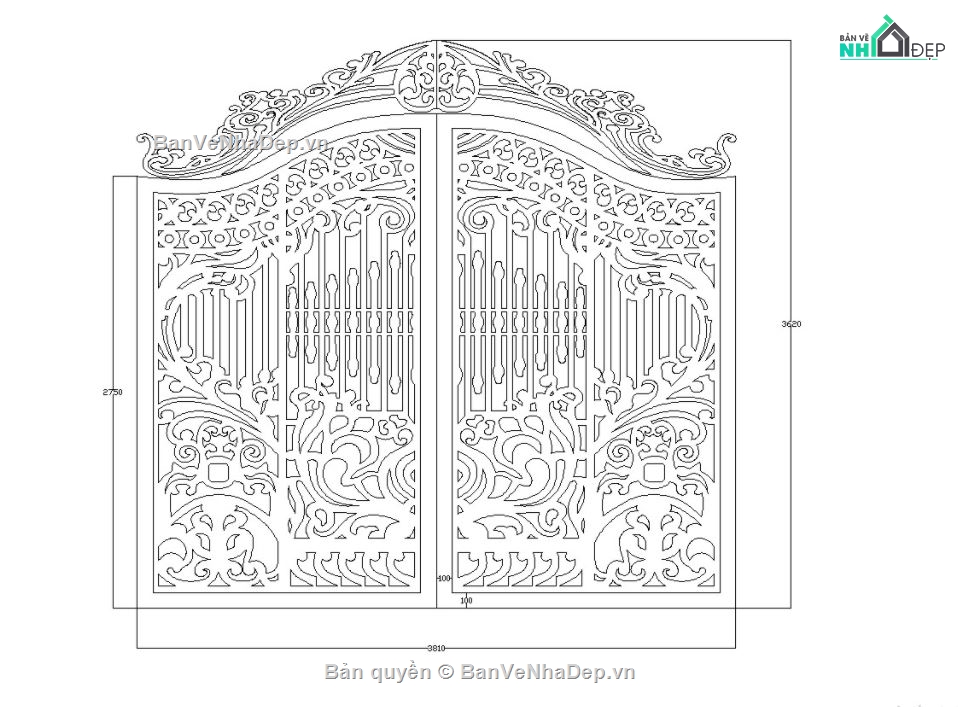 File dxf Cổng CNC đẹp,Cổng CNC tuyệt đẹp,File cổng cnc