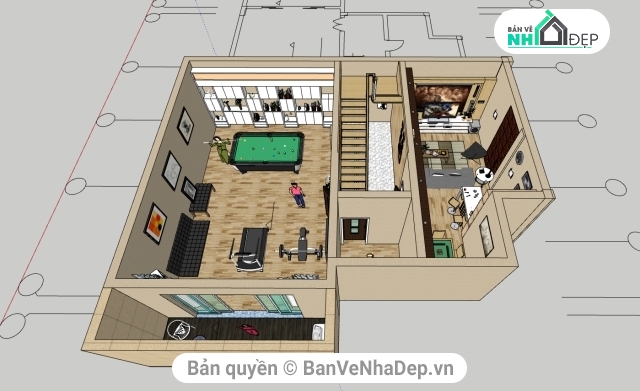 Nội thất,Sketchup nội thất,Su nội thất,Model SU nội thất,Sketchup mẫu nội thất