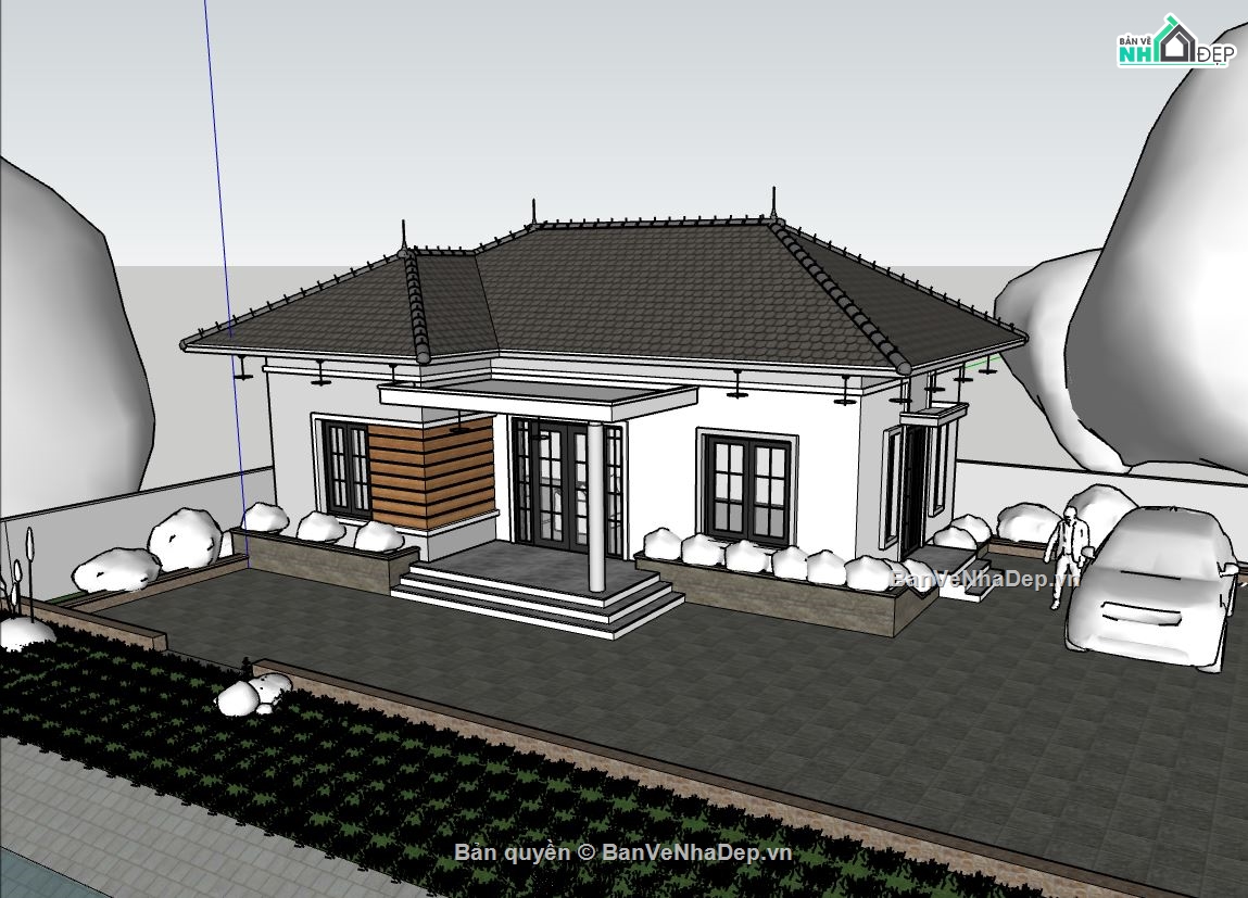 mẫu nhà cấp 4,thiết kế nhà cấp 4,nhà cấp 4