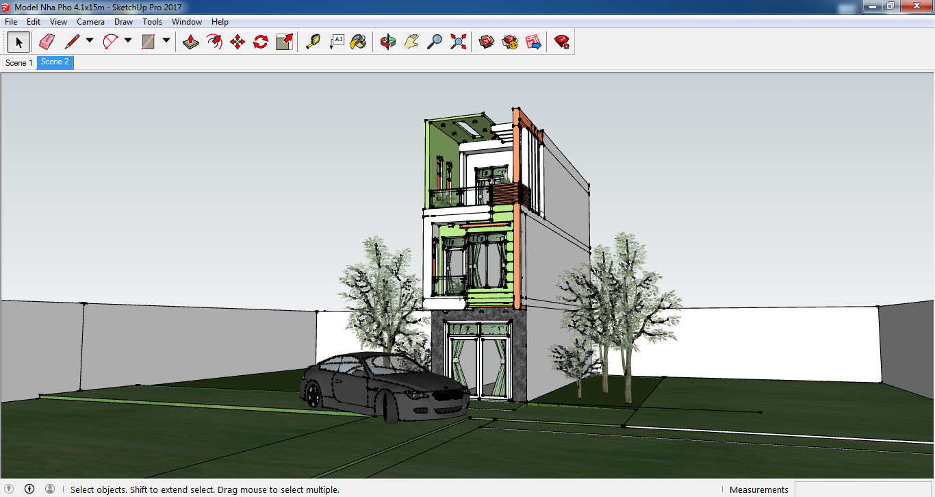 model nhà phố,nhà phố 3 tầng,nhà phố