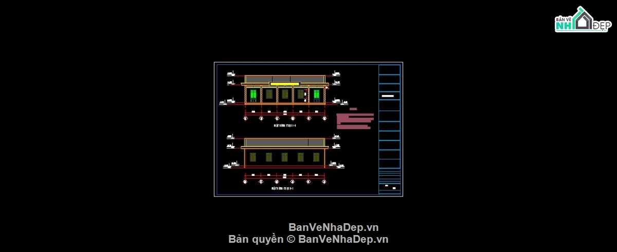 Bộ 15 bản vẽ Autocad nhà văn hóa cực chất lượng