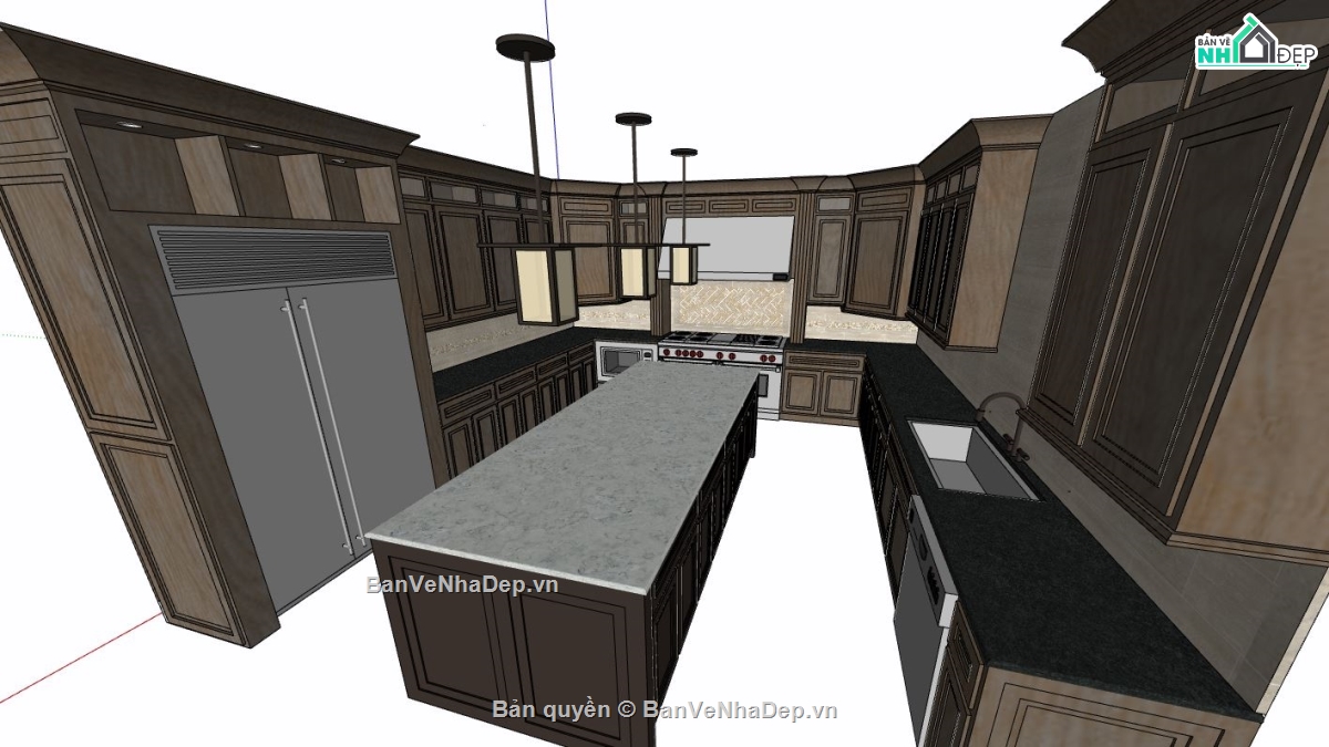 nội thất phòng bếp,phòng bếp,model phòng bếp hiện đại