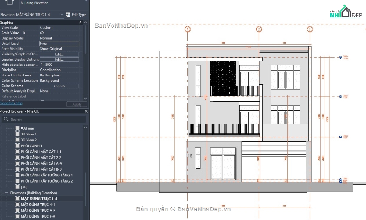 mẫu revit biệt thự hiện đại,revit mẫu nhà đẹp,revit nhà đẹp,file revit mẫu,model revit biệt thự