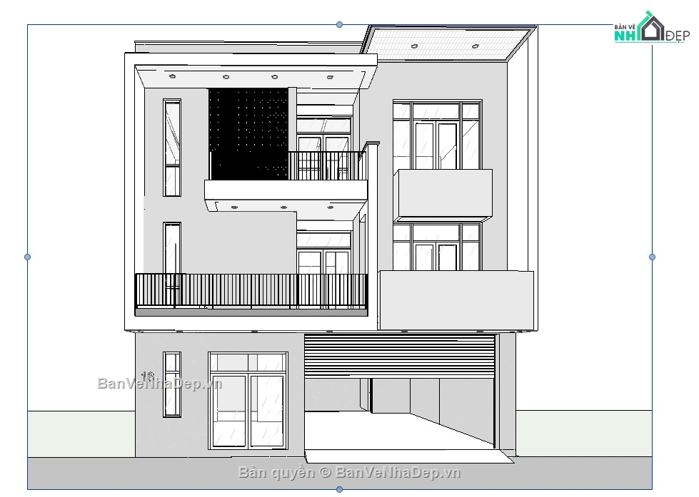 mẫu revit biệt thự hiện đại,revit mẫu nhà đẹp,revit nhà đẹp,file revit mẫu,model revit biệt thự