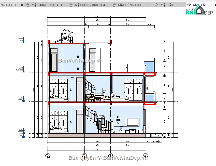 model revit nhà phố 3 tầng,bản vẽ revit nhà phố 3 tầng,file revit nhà phố 3 tầng,Revit nhà phố 3 tầng,bản vẽ nhà phố 3 tầng,kiến trúc nhà phố 3 tầng