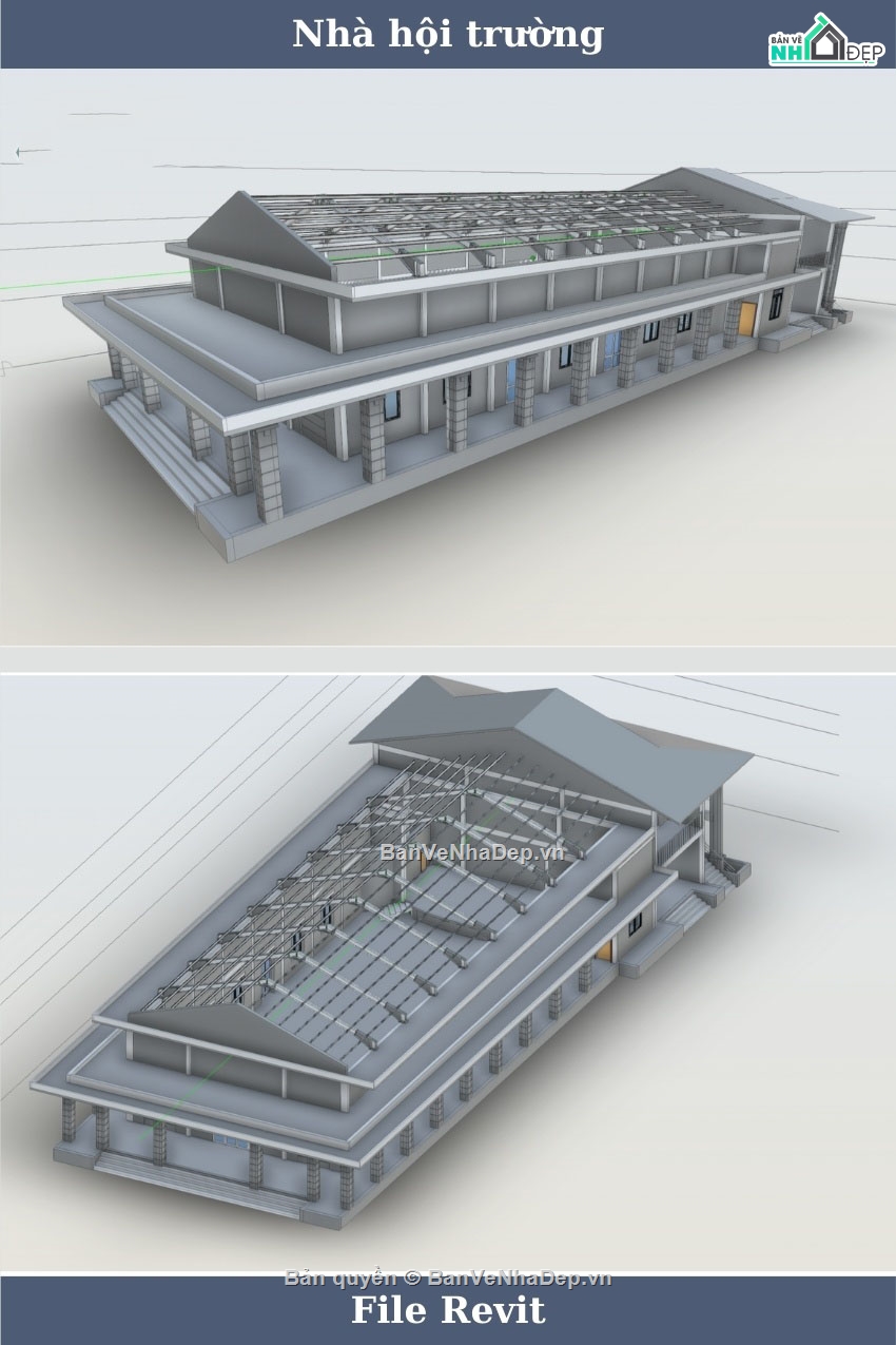 Hội trường,revit hội trường,hội trường revit