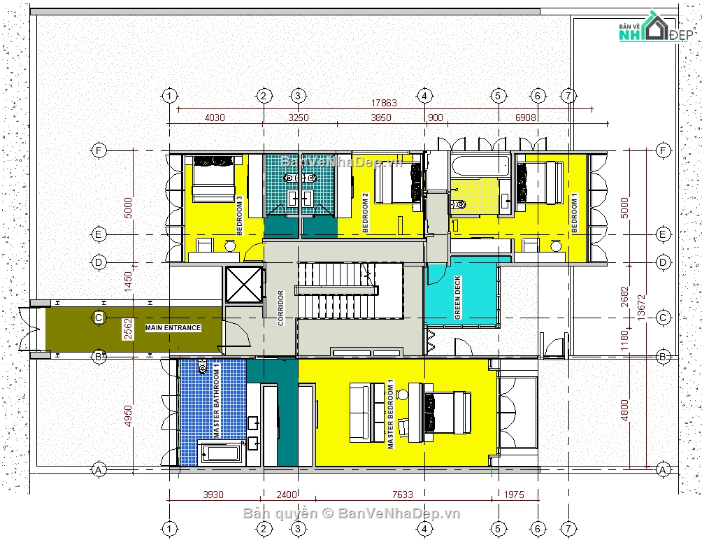 biệt thự 3 tầng,kiến trúc biệt thự,biệt thự 3 tầng đẹp,bản vẽ biệt thự 3 tầng