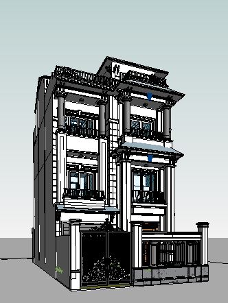 Nhà phố 3 tầng revit,kiến trúc nhà phố 3 tầng,bản vẽ revit nhà phố 3 tàng,nhà 3 tầng đẹp,model revit nhà phố 3 tầng