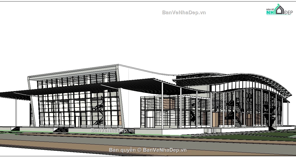 Kiến trúc nhà thi đấu,revit nhà thi đấu,revit kiến trúc nhà thi đấu,nhà thi đấu,bản vẽ nhà thi đấu