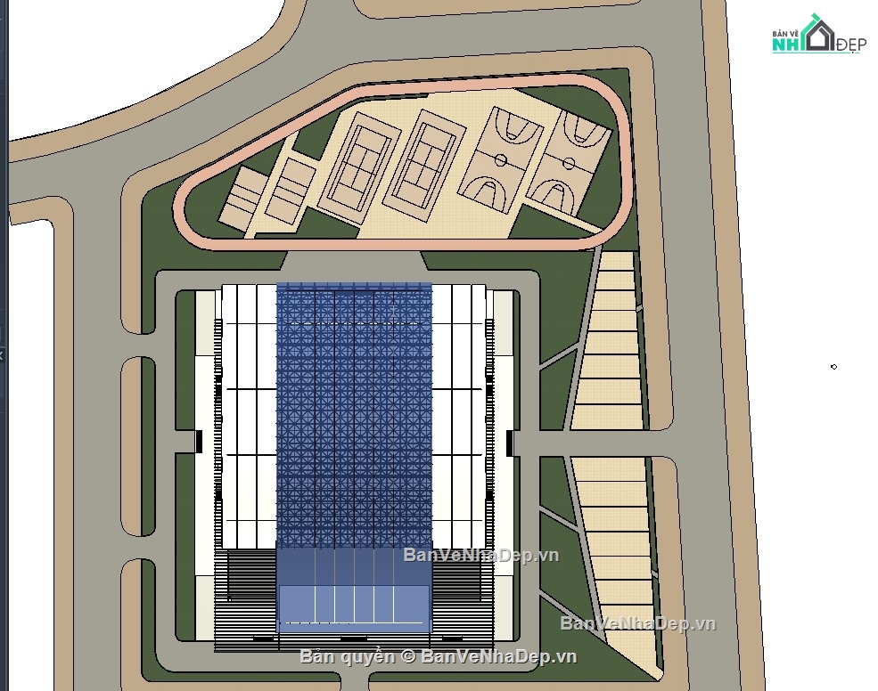 Kiến trúc nhà thi đấu,revit nhà thi đấu,revit kiến trúc nhà thi đấu,nhà thi đấu,bản vẽ nhà thi đấu