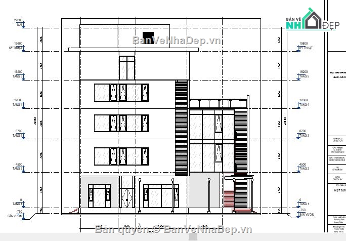 Bản vẽ tòa nhà 5 tầng,thiết kế nhà khách,Kiến trúc tòa nhà,nhà 5 tầng 18x28m,revit nhà 5 tầng,model revit nhà 5 tầng