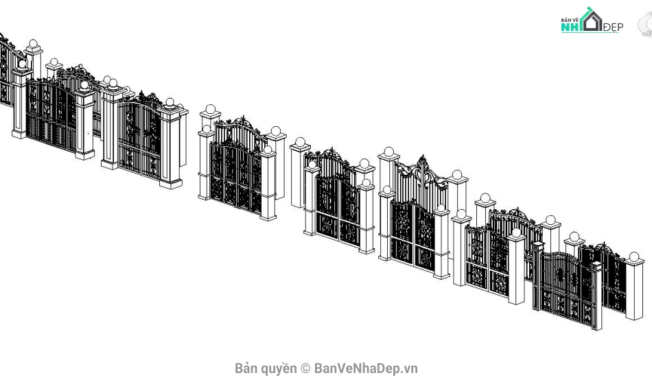 thư viện cửa revit,thư viện cửa,mẫu cổng sắt,thư viện cổng đẹp,revit cổng sắt