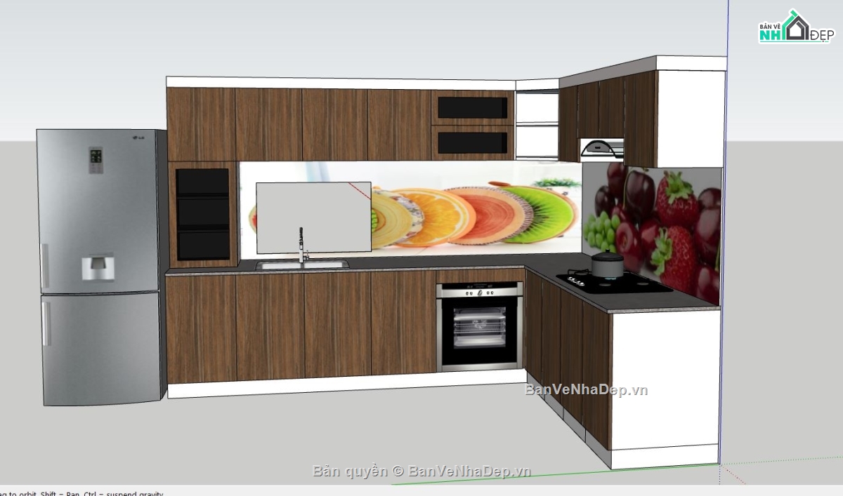 phòng bếp,Model nội thất,nội thất phòng bếp,thiết kế nội thất đẹp