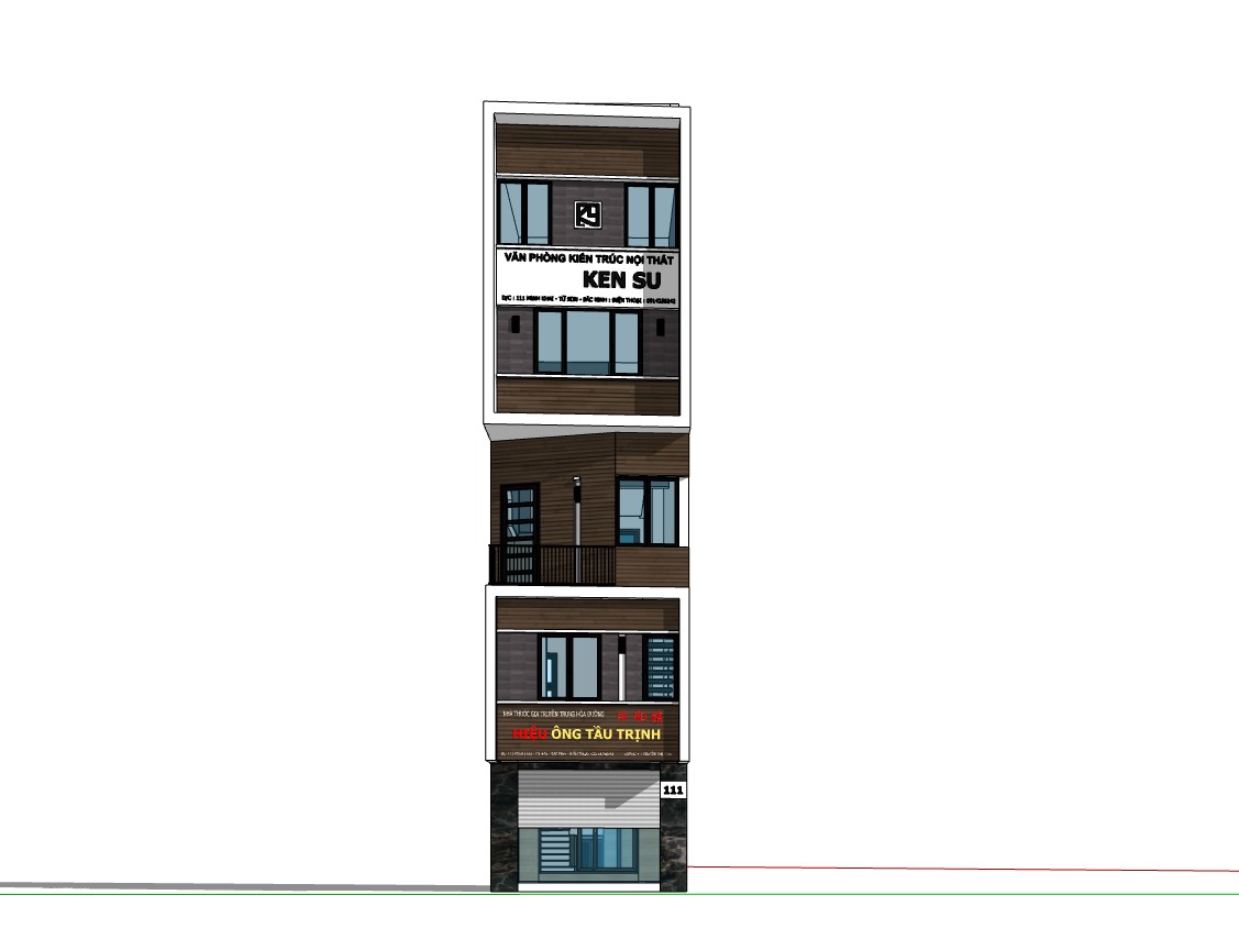 su nhà phố,sketchup nhà phố,su nhà phố 5 tầng,sketchup nhà phố 5 tầng