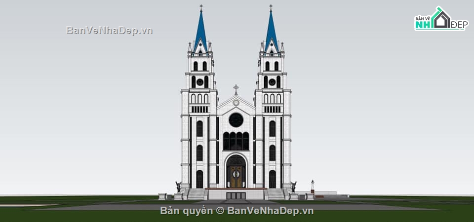 Model sketchup nhà thờ,Model nhà thờ,nhà thờ thiên chúa giáo su,mẫu nhà thờ thiên chúa,su nhà thờ thiên chúa giáo