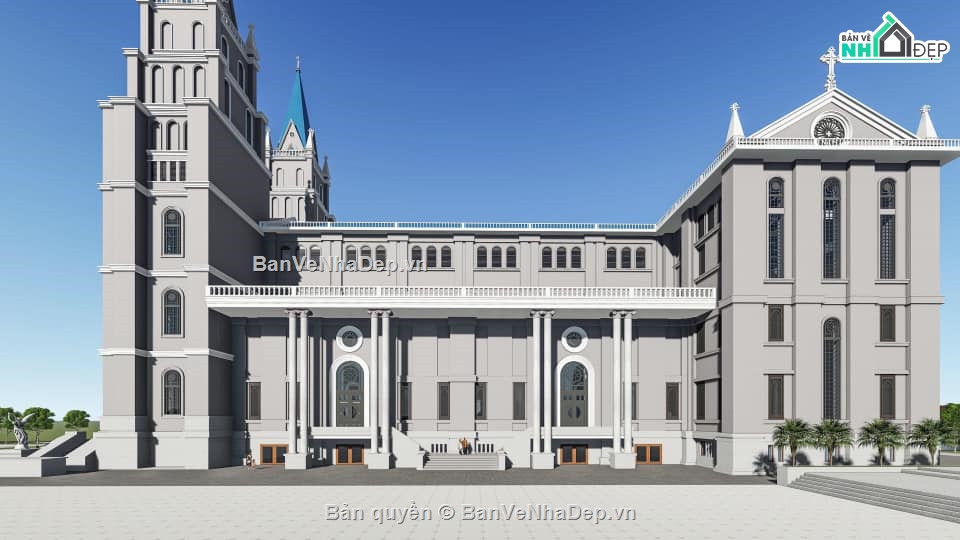 Model sketchup nhà thờ,Model nhà thờ,nhà thờ thiên chúa giáo su,mẫu nhà thờ thiên chúa,su nhà thờ thiên chúa giáo