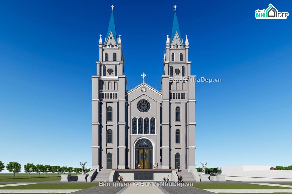 Model sketchup nhà thờ,Model nhà thờ,nhà thờ thiên chúa giáo su,mẫu nhà thờ thiên chúa,su nhà thờ thiên chúa giáo