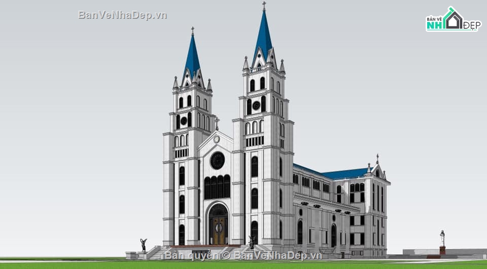 Model sketchup nhà thờ,Model nhà thờ,nhà thờ thiên chúa giáo su,mẫu nhà thờ thiên chúa,su nhà thờ thiên chúa giáo