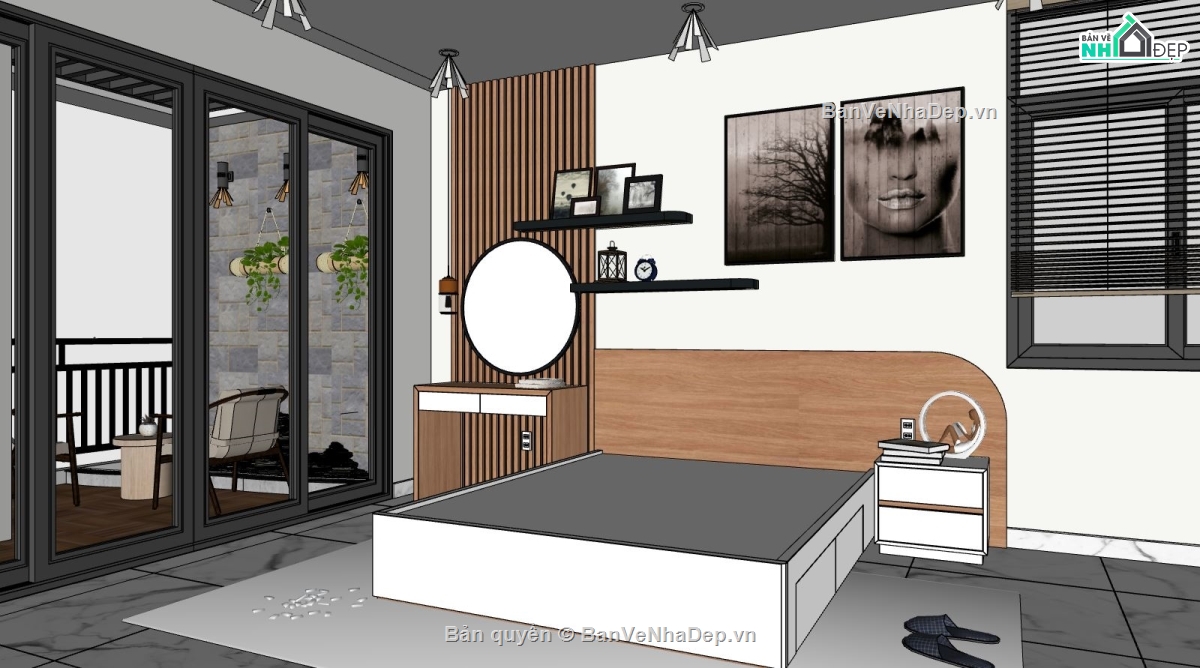 mẫu nội thất phòng ngủ,nội thất phòng ngủ,phòng ngủ sketchup