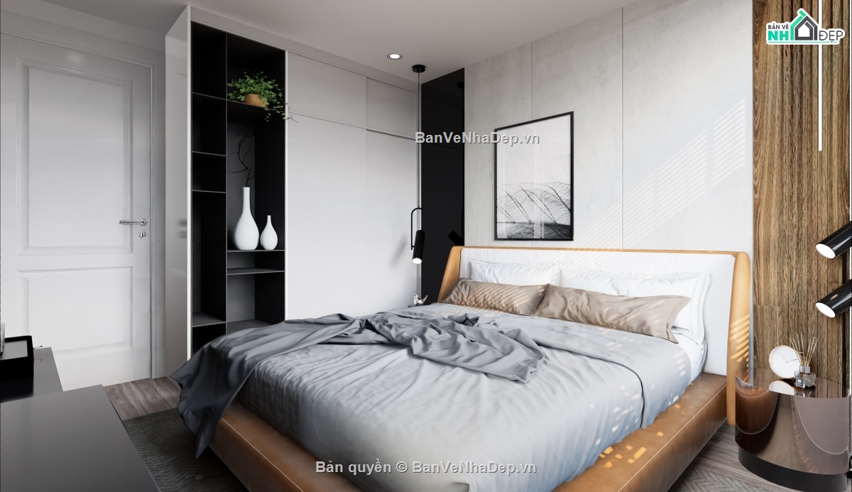 nội thất phòng ngủ,Model phòng ngủ,su phòng ngủ,Model nội thất,sketchup nội thất phòng ngủ