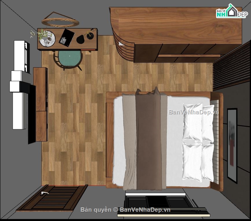 File sketchup phòng ngủ,Su phòng ngủ,model su phòng ngủ,mẫu phòng ngủ đẹp,sketchup phòng ngủ đẹp