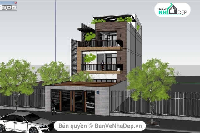 File sketchup nhà phố,File sketchup nhà phố cực đẹp,model sketchup nhà phố 3 tầng,model sketchup nha phố,su nhà phố 3 tầng