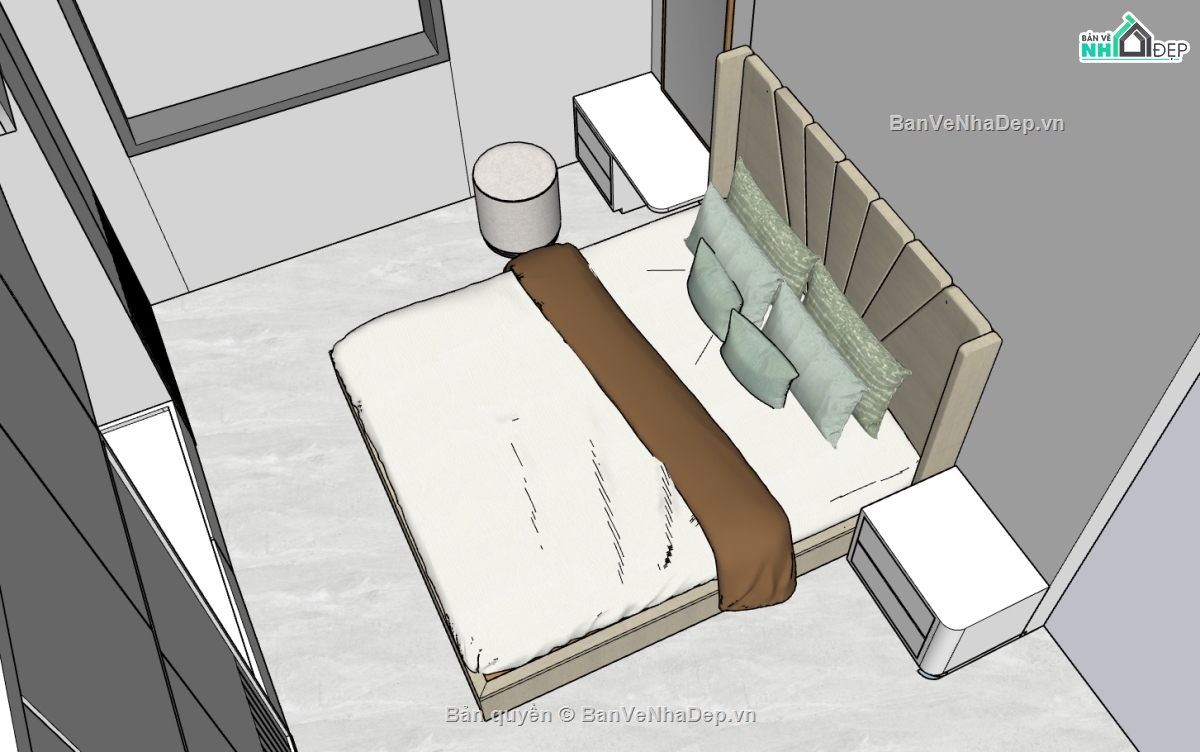 su nhà phố,sketchup nhà phố,nhà phố cổ