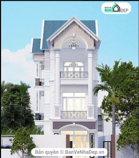 Sketchup 3 tầng,File su biệt thự 3 tầng,Biệt thự 3 tầng Su,thiết kế biệt thự 3 tầng,biệt thự 3 tầng,phối cảnh biệt thự 3 tầng