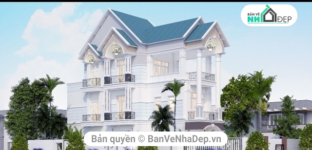 Sketchup 3 tầng,File su biệt thự 3 tầng,Biệt thự 3 tầng Su,thiết kế biệt thự 3 tầng,biệt thự 3 tầng,phối cảnh biệt thự 3 tầng