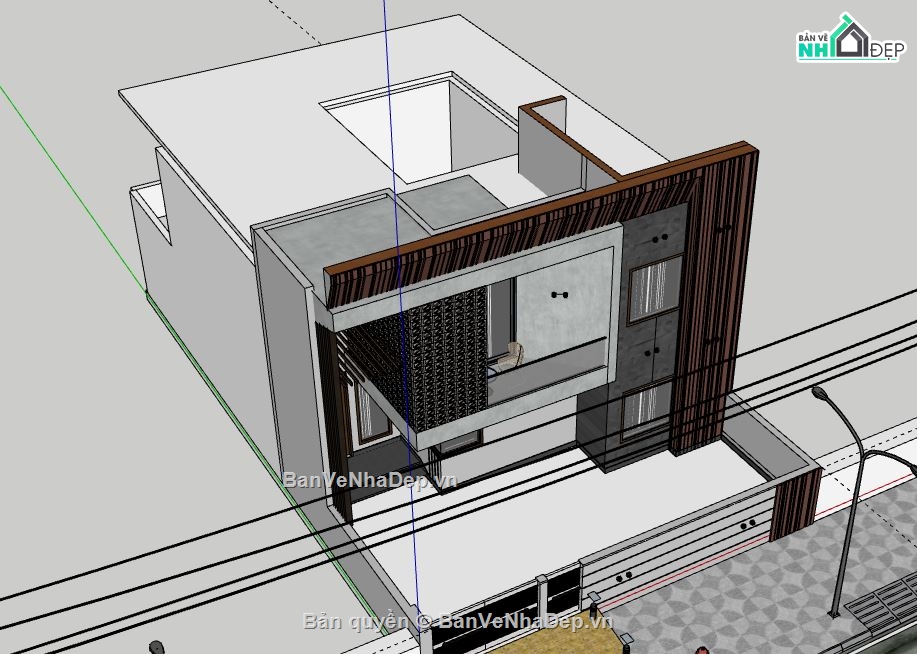 Biệt thự 2 tầng,model su biệt thự 2 tầng,biệt thự 2 tầng file su