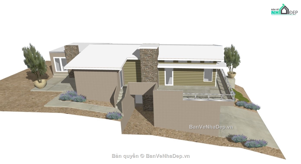 Model su biệt thự 2 tầng,biệt thự 2 tầng,phối cảnh biệt thự 2 tầng,file su biệt thự 2 tầng