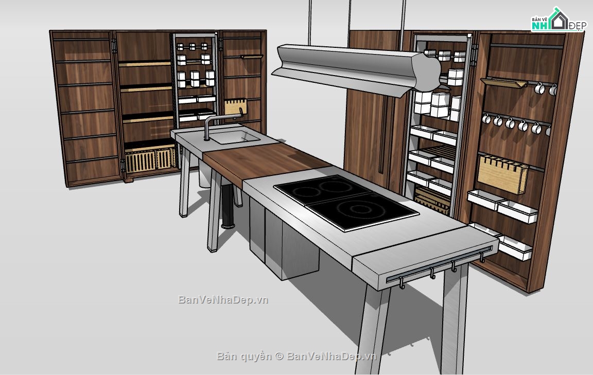nội thất phòng bếp,Model nội thất,Model su phòng bếp