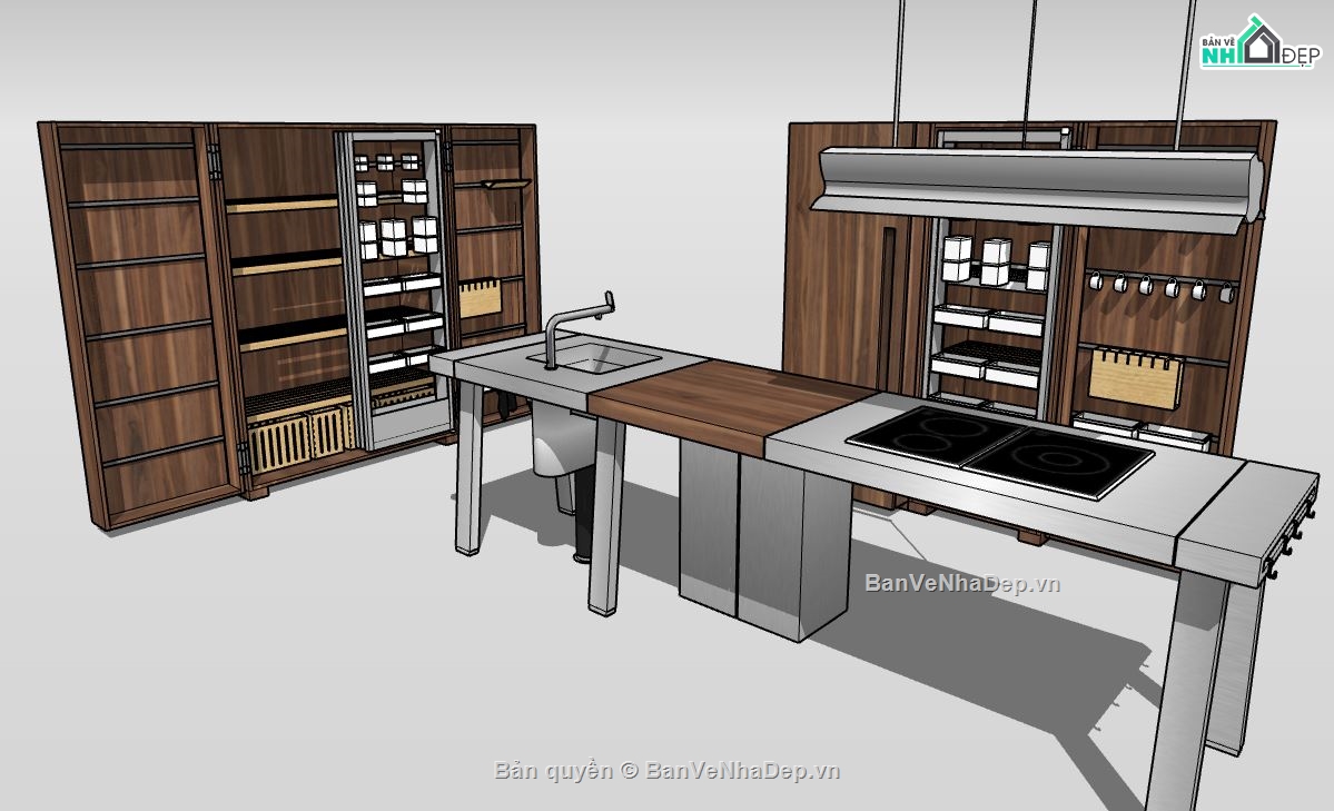 nội thất phòng bếp,Model nội thất,Model su phòng bếp