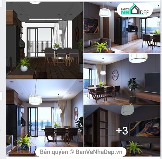 34 Model File sketchup thiết kế nội thất căn hộ đồng giá 20k