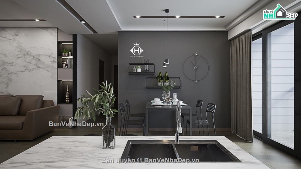 model su nội thất,nội thất phòng khách sketchup,Su nội thất phòng bếp,nội thất nhà bếp