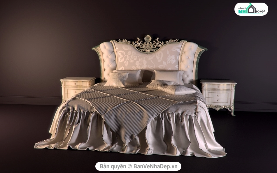 Model su giường tân cổ điển,giường Tân cổ điển su,su giường tân cổ điển,Model giường tân cổ điển