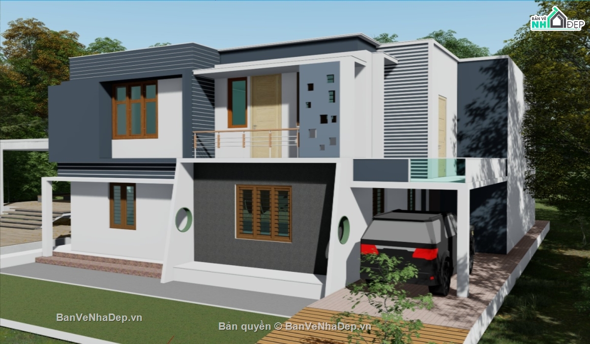 biệt thự sketchup,sketchup biệt thự,Model sketchup biệt thự,biệt thự  sketchup
