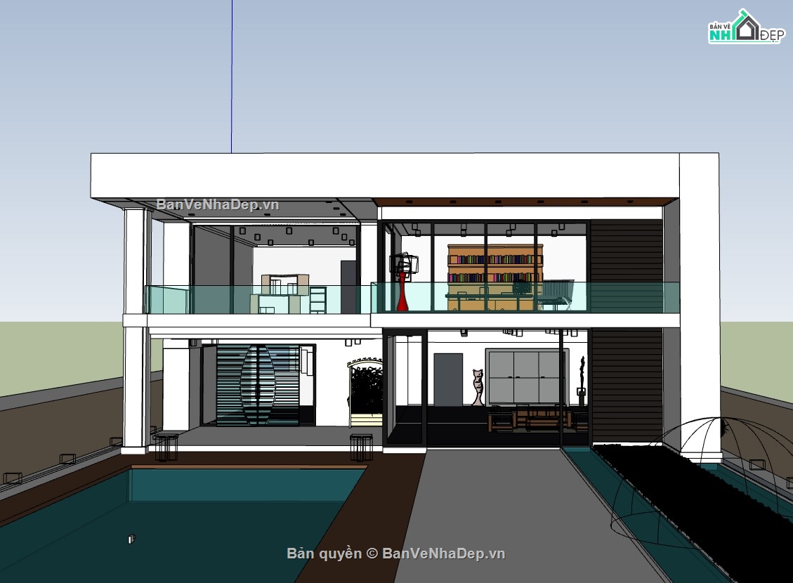 biệt thự 2 tầng,Model su biệt thự 2 tầng,biệt thự  su,biệt thự 2 tầng su