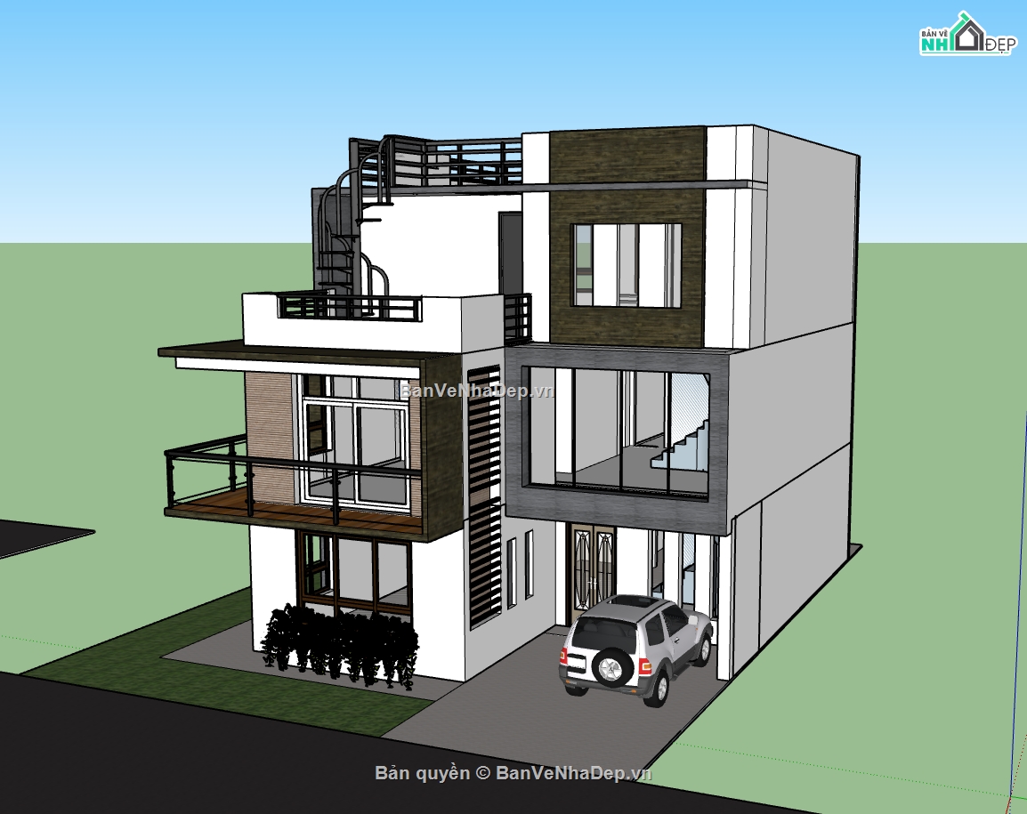 nhà phố 3 tầng,nhà kết hợp làm văn phòng,model su nhà phố 3 tầng,nhà phố 3 tầng su